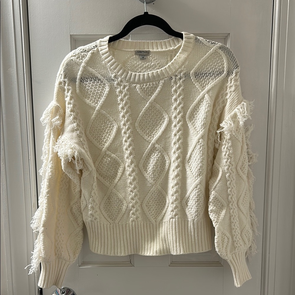 Cozy Cream Cable Knit Sweater